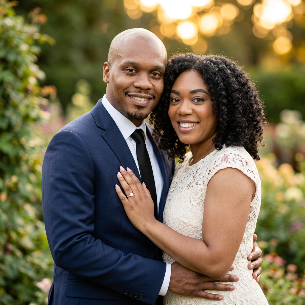Kerrhon and Danielle holding hands